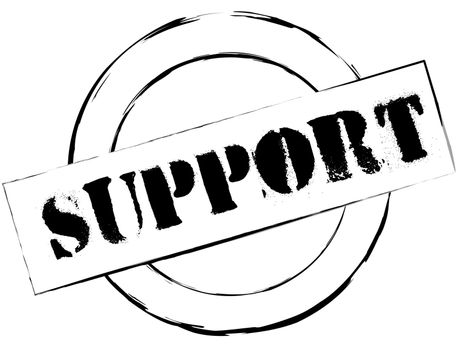 Rubber Stamp Support