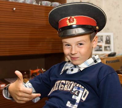 Soviet military boy