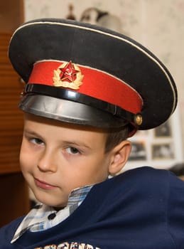 Soviet military boy