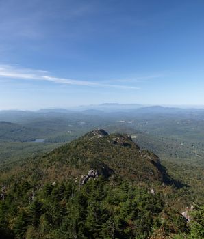 Along the trail at Grandfather mountain in North Carolina