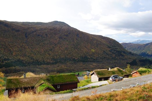 landscape seen from flåmsbana railway, Norway