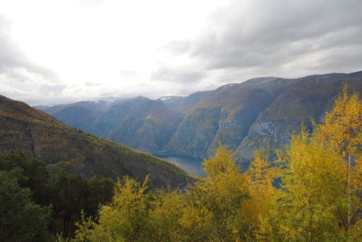 aurlandsfjord in western Norway
