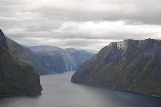 Aurlandsfjorden in western Norway