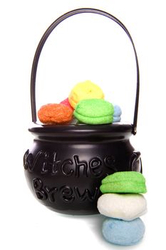 a witch brew with marshmellows