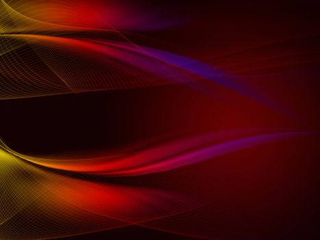 abstract red background with light net and lines