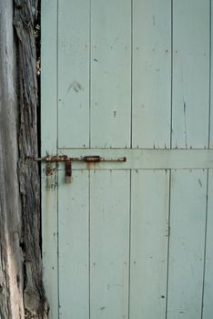 Old old wooden doors and locks to