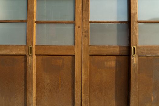 Japan is an ancient doors when the background