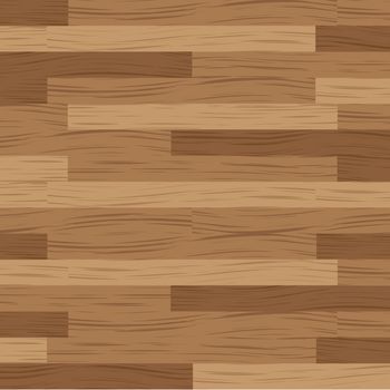 Wooden flooring running in a horizontal direction in brown