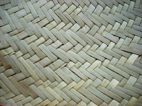 Wattled straw texture, a part of a hat 