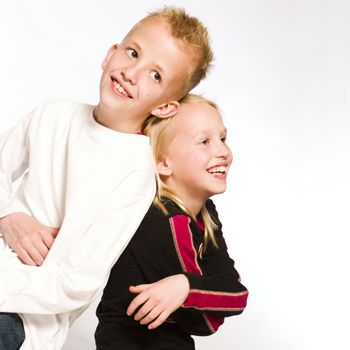 a model portrait in the studio