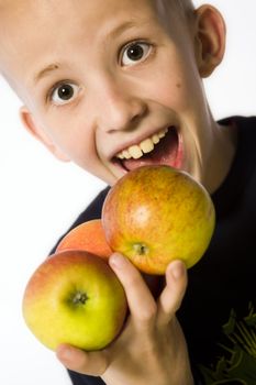 a model portrait in the studio