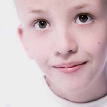 a model portrait in the studio