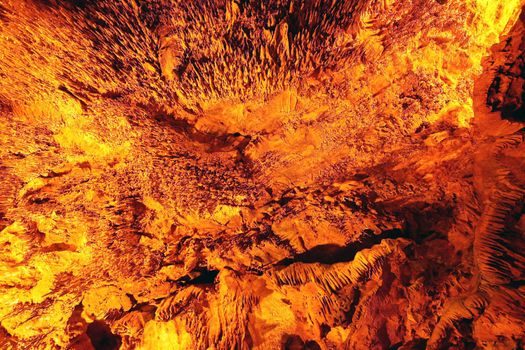 Details of Damlatas cave in Alanya, Turkey