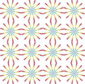 Abstract colorful dotted background