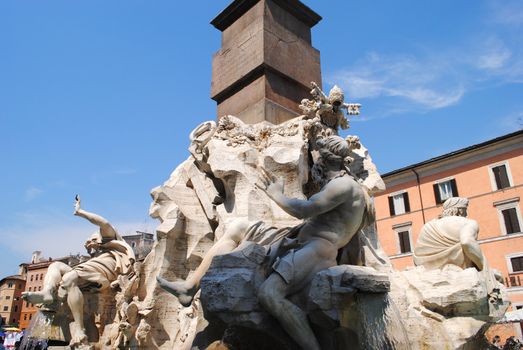 A roman monument.