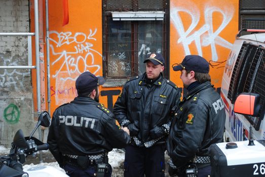 Norwegian police men.