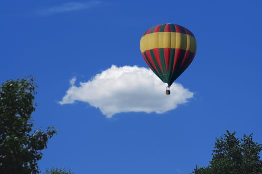 a Hot air balloon