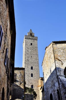 San Gimignano, medieval village in Tuscany, Italy