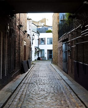 Old courtyard in London, UK