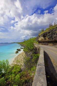 A view of the beautiful coastline on Bonaire