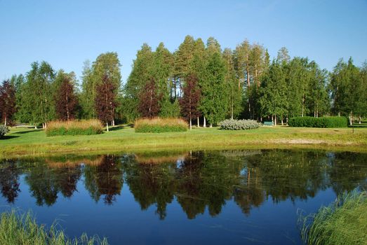 Beutyful park is along wolk pass  in green surroundings of Suomussalmi, in the border of Kiantajarvi lake, located in the north of Kainuu  region in Finland