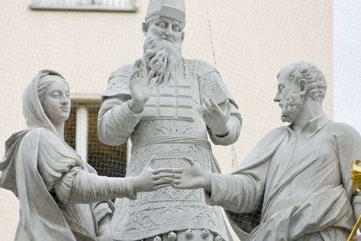 the famous monument showing the espousal of mary and joseph located in the first district of vienna