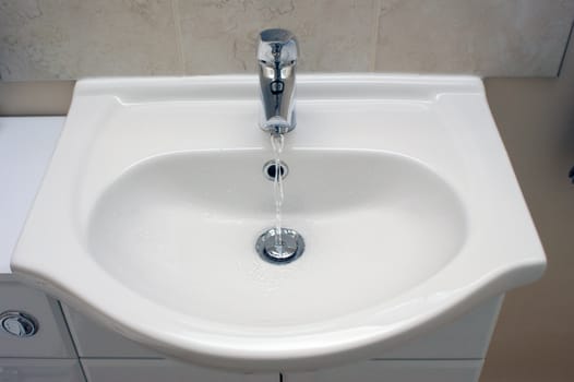 plain white bathroom basin