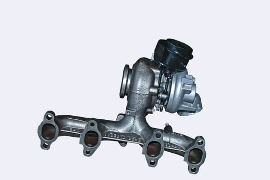 front view of a turbo and manifold