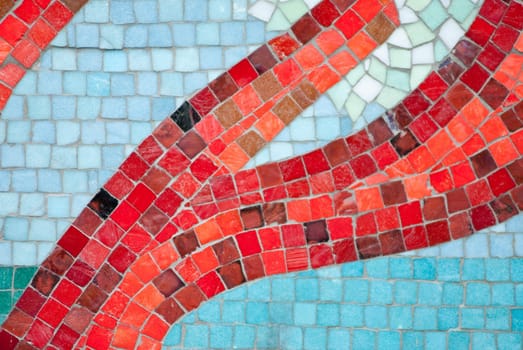 a image of a colorful arty mosaic