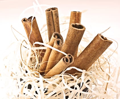 Cinnamon stick decor, can be used as wallpaper.