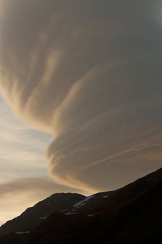 Natural phenomenon in Caucasus Mountains, Elbrus, Adilsu june 2010