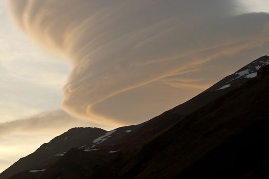 Natural phenomenon in Caucasus Mountains, Elbrus, Adilsu june 2010