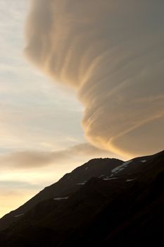 Natural phenomenon in Caucasus Mountains, Elbrus, Adilsu june 2010