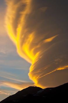 Natural phenomenon in Caucasus Mountains, Elbrus, Adilsu june 2010