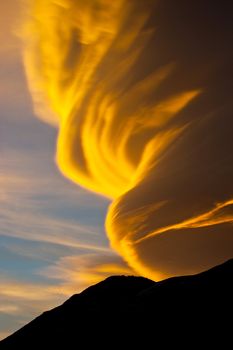 Natural phenomenon in Caucasus Mountains, Elbrus, Adilsu june 2010