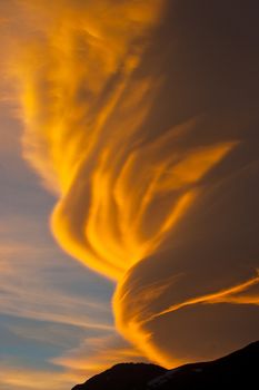 Natural phenomenon in Caucasus Mountains, Elbrus, Adilsu june 2010