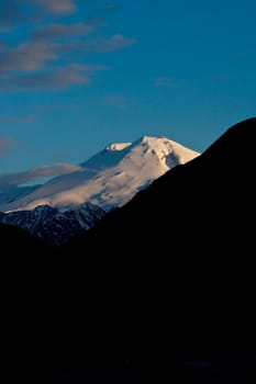 Mountains in the evening, Elbrus, Adilsu june 2010