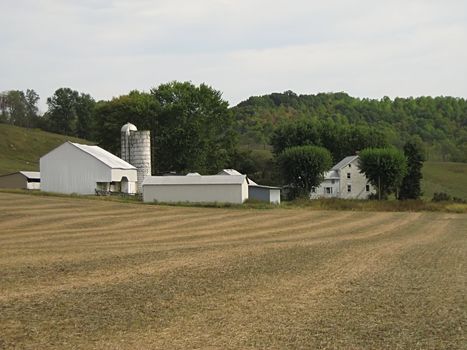 A photograph of farmland in the United States.