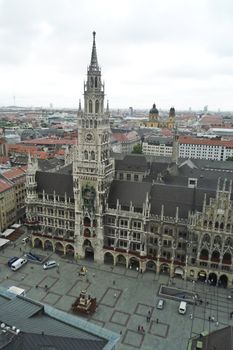 Historic European architecture in Munich, Germany