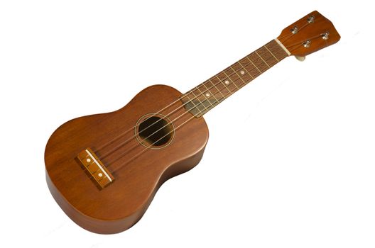 hawaiian guitar, ukulele isolated on a white background