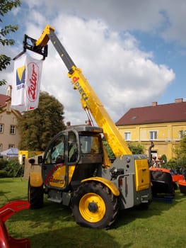 The tractor Zetor, exposed in Libverda sales exposition, at the agricultural school in Decin