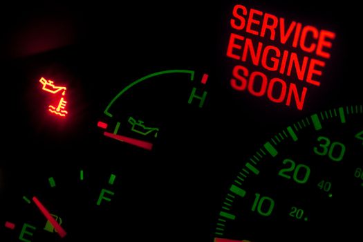 Service engine soon light on dashboard