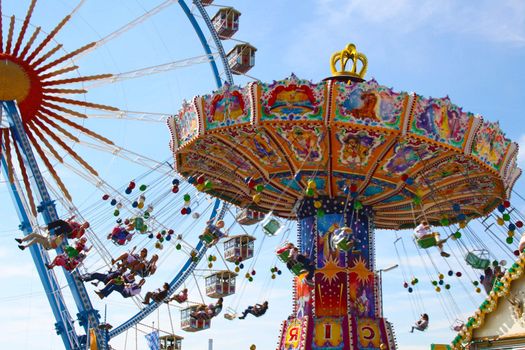 Carousel at the Oktoberfest in Bavaria