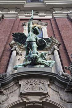 St. Michael's church (church Sankt Michaelis) in Hamburg, Germany.