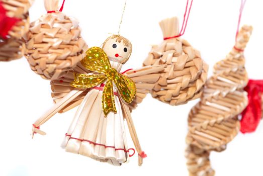 Christmas decorations - straw angel