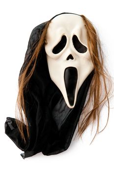 A Halloween mask isolated on the white