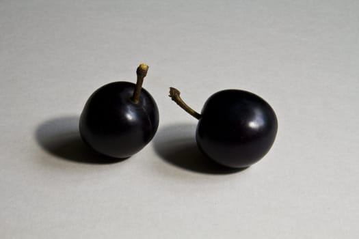 A pair of tasty looking wild plums