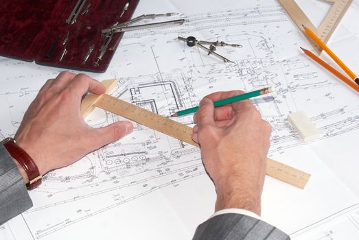 the of engineer-designer is carried out by construction plans 