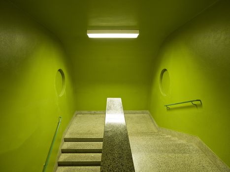 Green Staircase in Entrance Hall