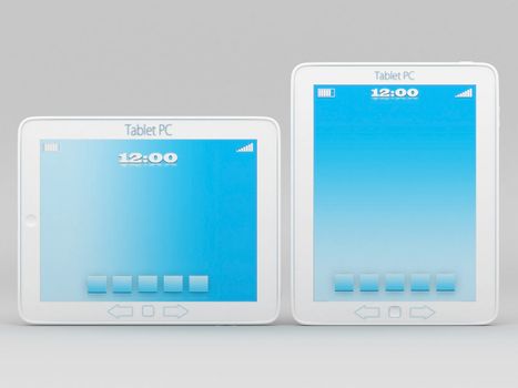 Image of computer technology on a gray background